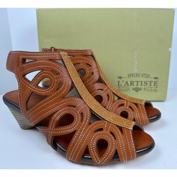 Spring Step L'Artiste Women's Flourish  Sandal Size EU 38 US 7.5-8 - Picture 4 of 14